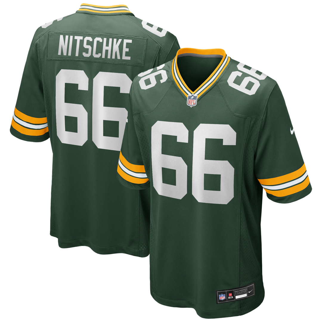 Green Bay Packers Ray Nitschke Nike Green Game Retired Player Jersey product image 1, provided for visual reference and