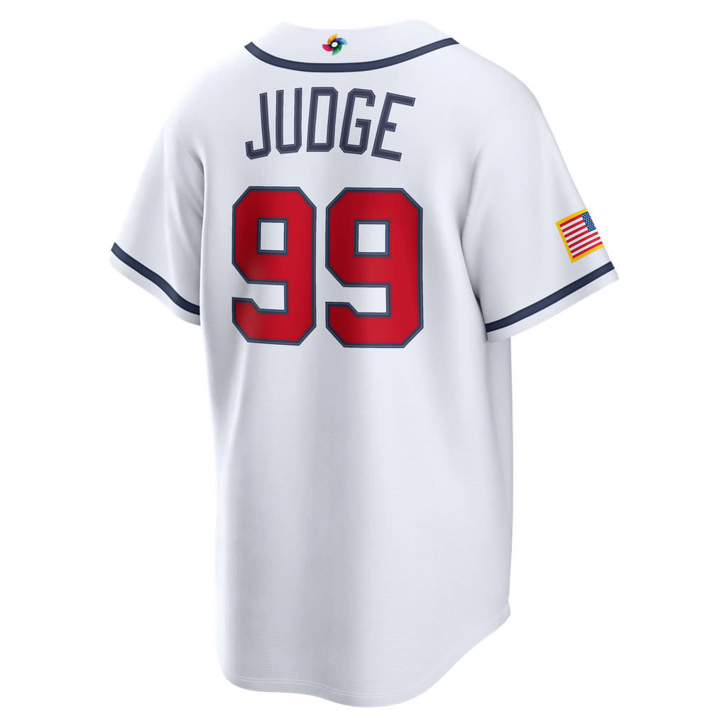 USA Baseball Aaron Judge Nike White 2026 World Baseball Classic Home Stadium Jersey product image 3, provided for visual