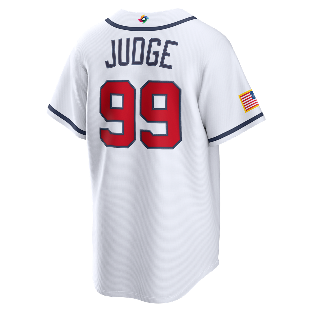 USA Baseball Aaron Judge Nike White 2026 World Baseball Classic Home Stadium Jersey product image 3, provided for visual