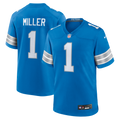 Detroit Lions Blake Miller Nike Blue Team Game Jersey product image 1, provided for visual reference and product detail