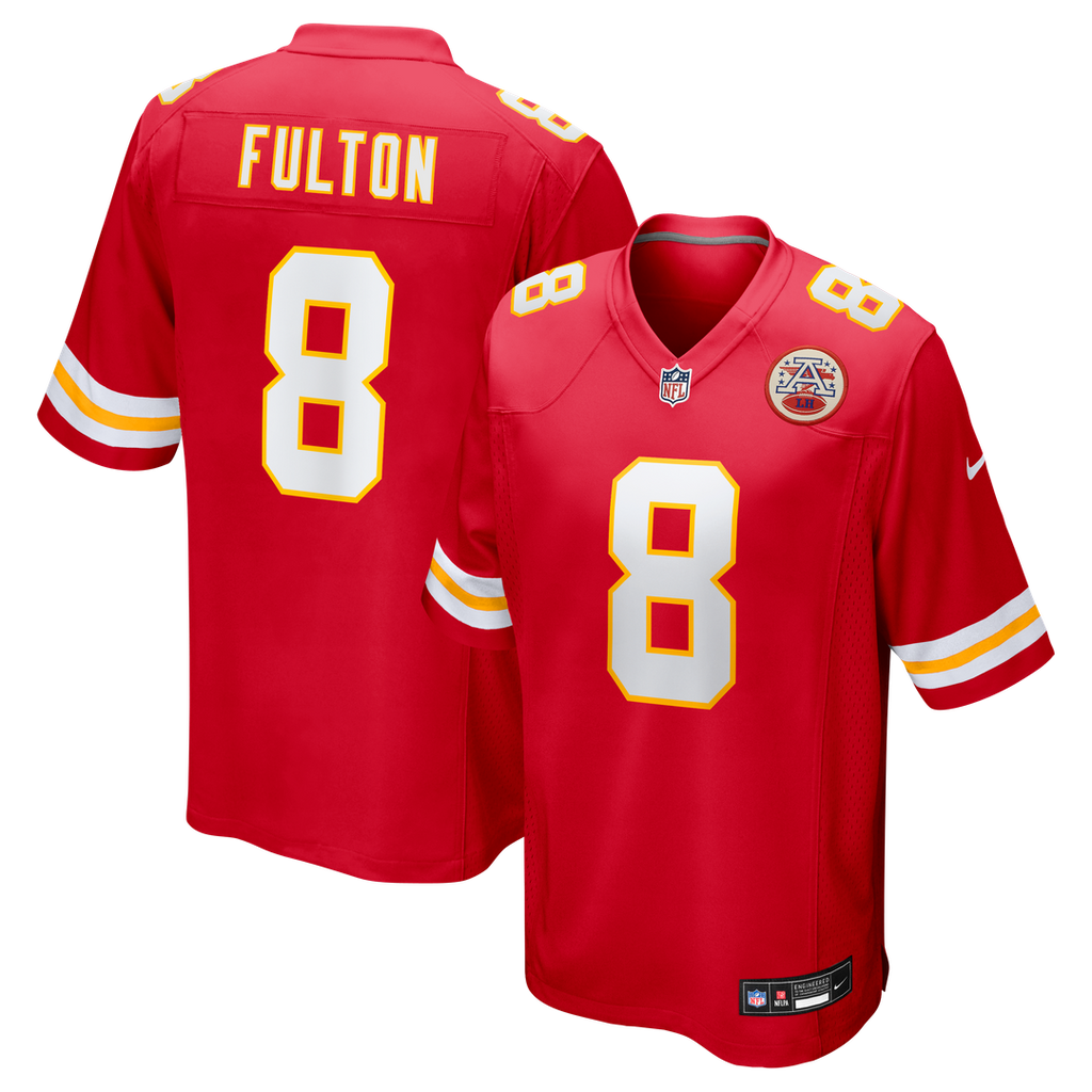 Kansas City Chiefs Kristian Fulton Nike Red Team Game Jersey product image 1, provided for visual reference and product