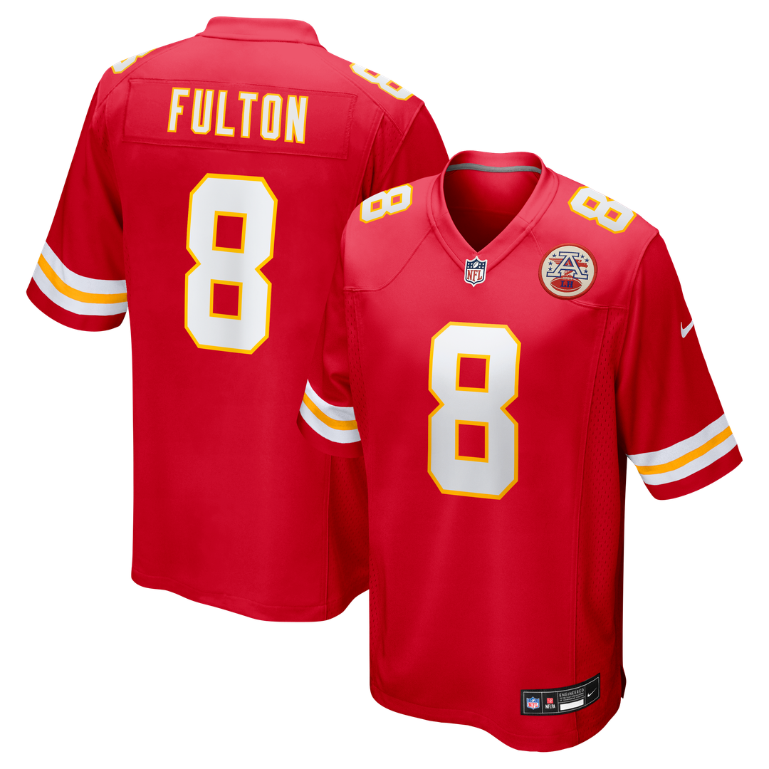 Kansas City Chiefs Kristian Fulton Nike Red Team Game Jersey product image 1, provided for visual reference and product