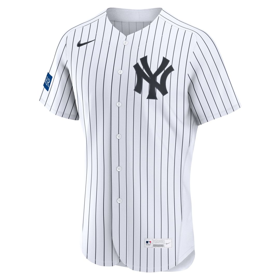 New York Yankees Aaron Judge Nike White Home Authentic Sponsor Patch Jersey product image 5, provided for visual reference