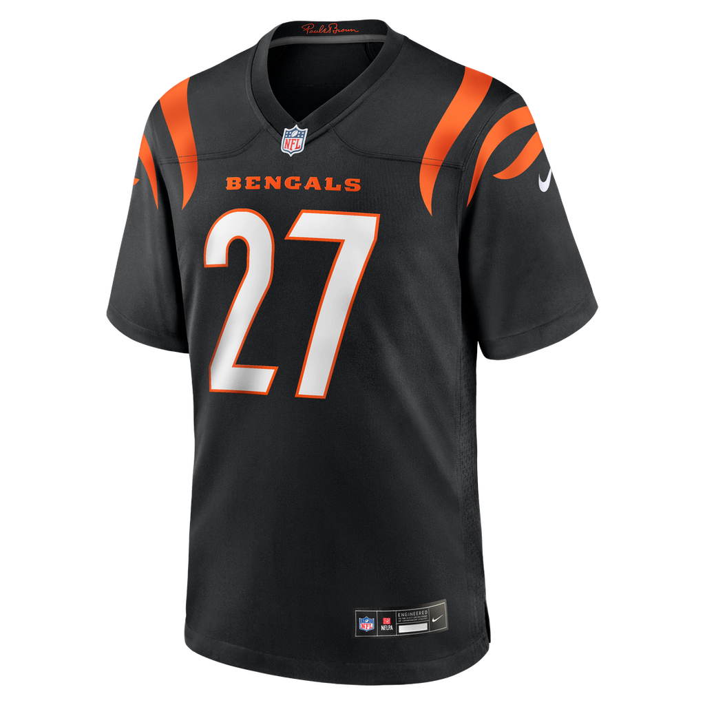 Cincinnati Bengals Jordan Battle Nike Black Team Game Jersey product image 2, provided for visual reference and product