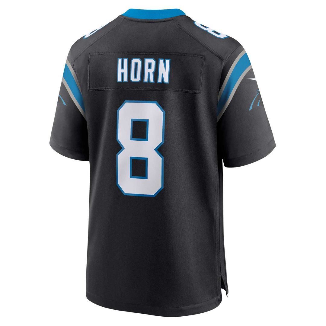 Carolina Panthers Jaycee Horn Nike Black Game Jersey product image 3, provided for visual reference and product detail review