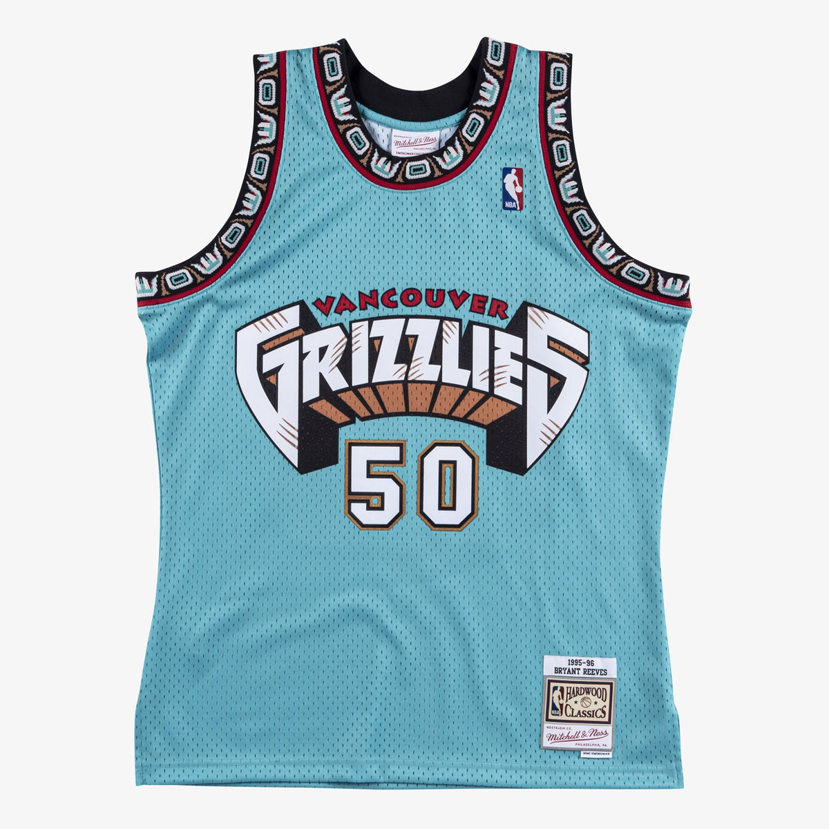 Vancouver Grizzlies Mitchell & Ness Bryant Reeves 1995 Swingman Authentic Jersey - Teal product image 3, provided for visual
