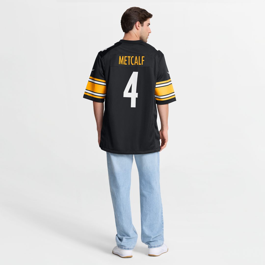 Pittsburgh Steelers DK Metcalf Nike Black Game Player Jersey product image 8, provided for visual reference and product
