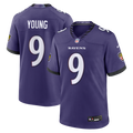 Baltimore Ravens Zion Young Nike Purple Team Game Jersey product image 1, provided for visual reference and product detail