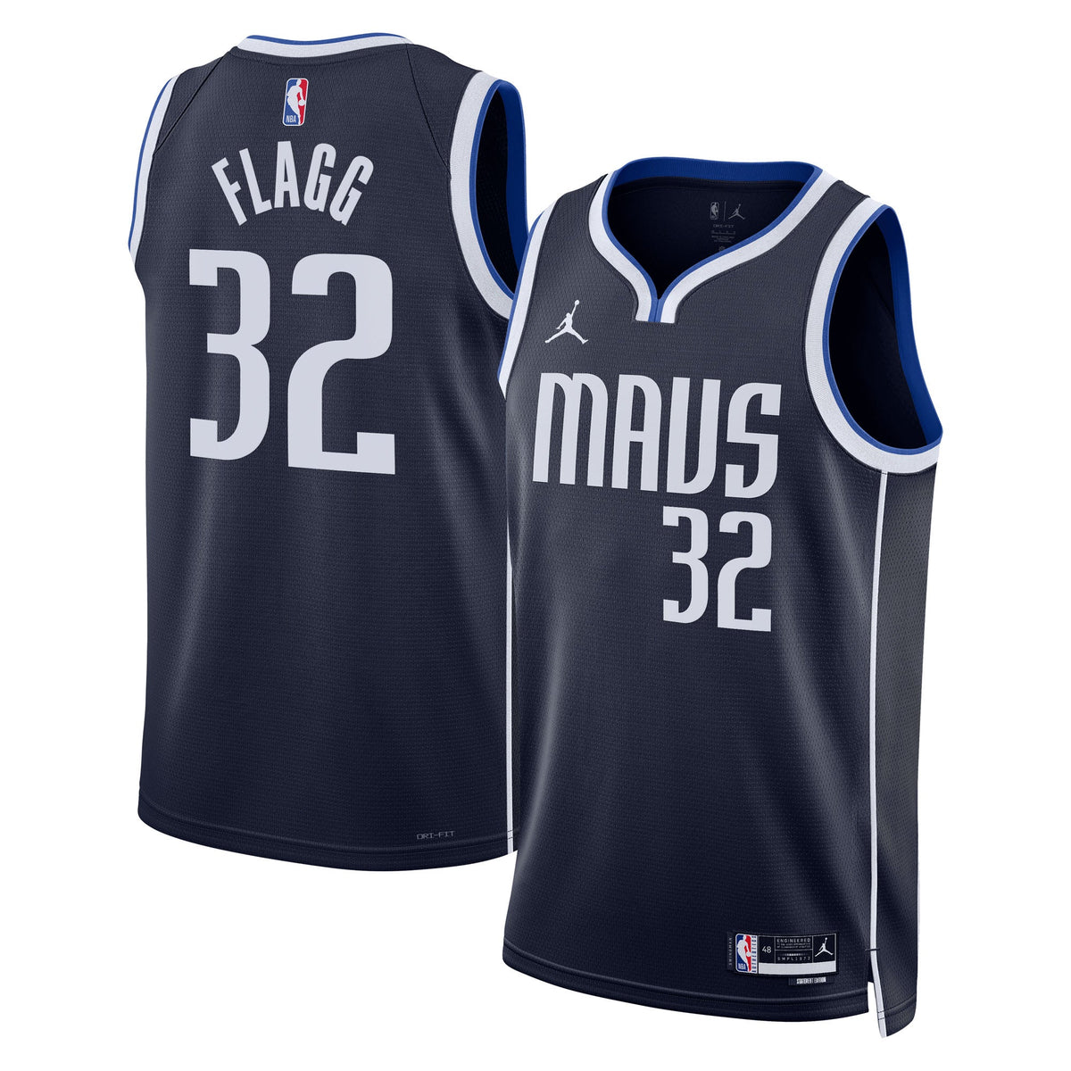 Dallas Mavericks Jordan Brand Statement Edition Swingman Jersey NBA 2025 First Round Draft Pick - Navy - Cooper Flagg -