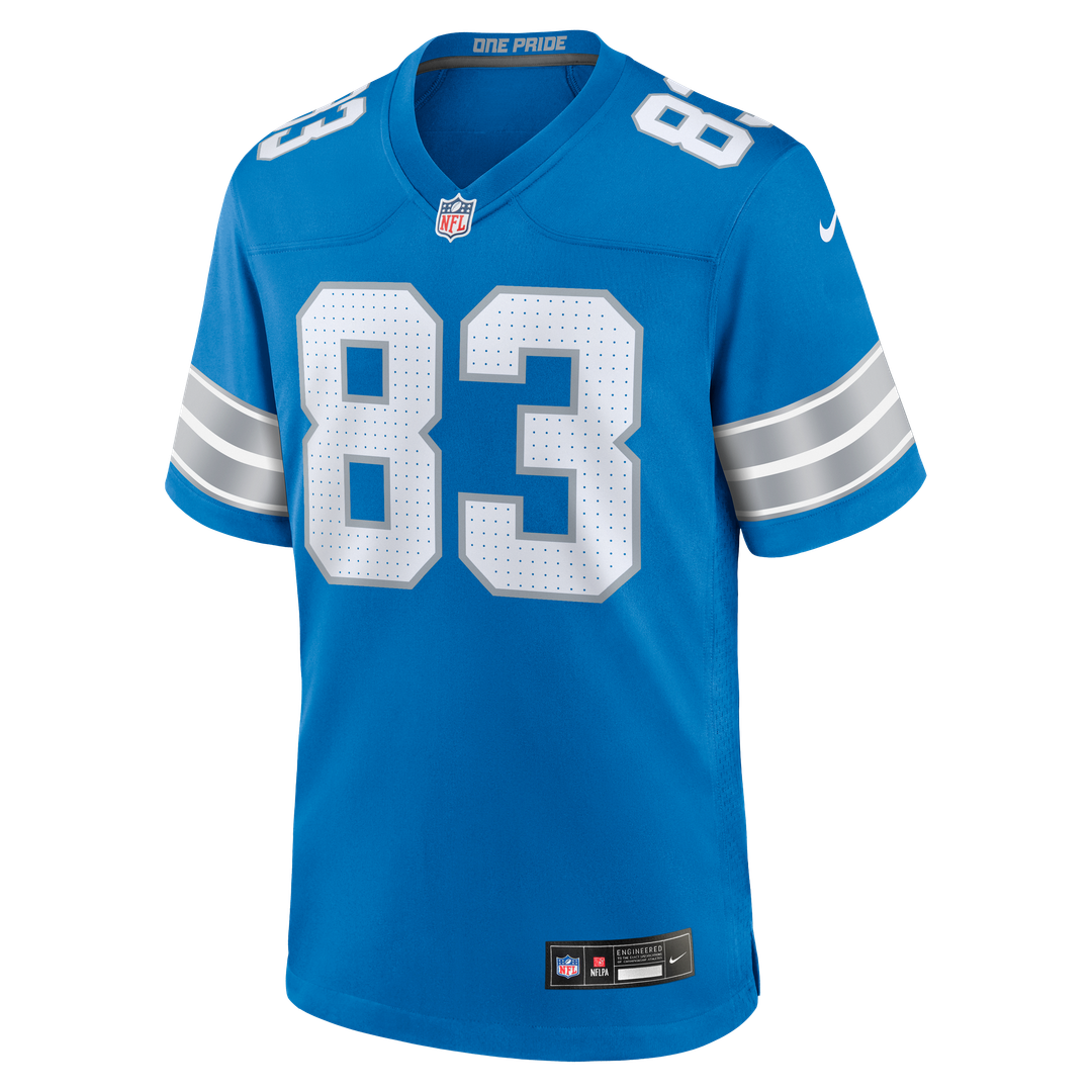 Detroit Lions Tyler Conklin Nike Blue Team Game Jersey product image 2, provided for visual reference and product detail