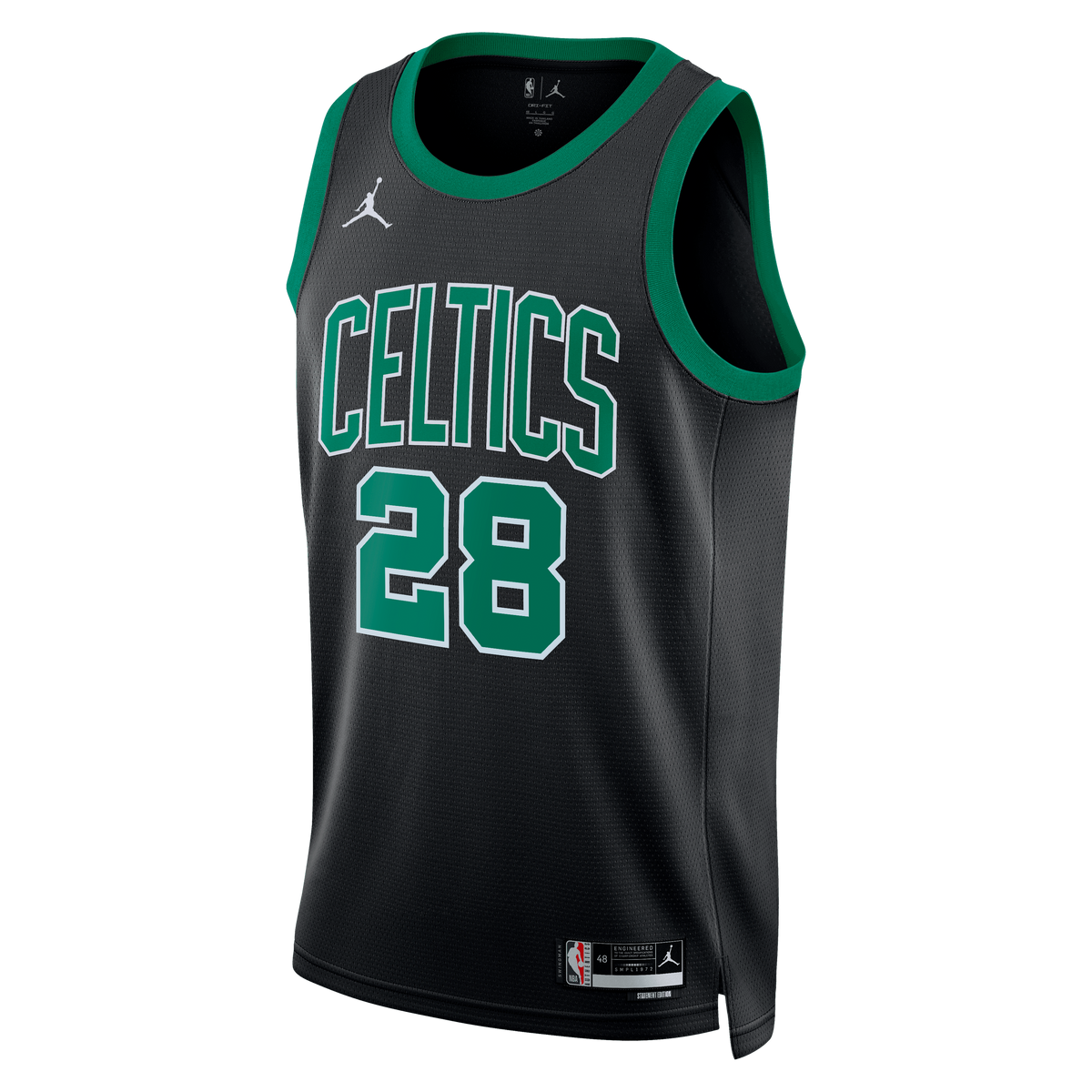 Boston Celtics Jordan Brand Statement Edition Swingman Jersey - Black - Hugo González - Unisex product image 3, provided for