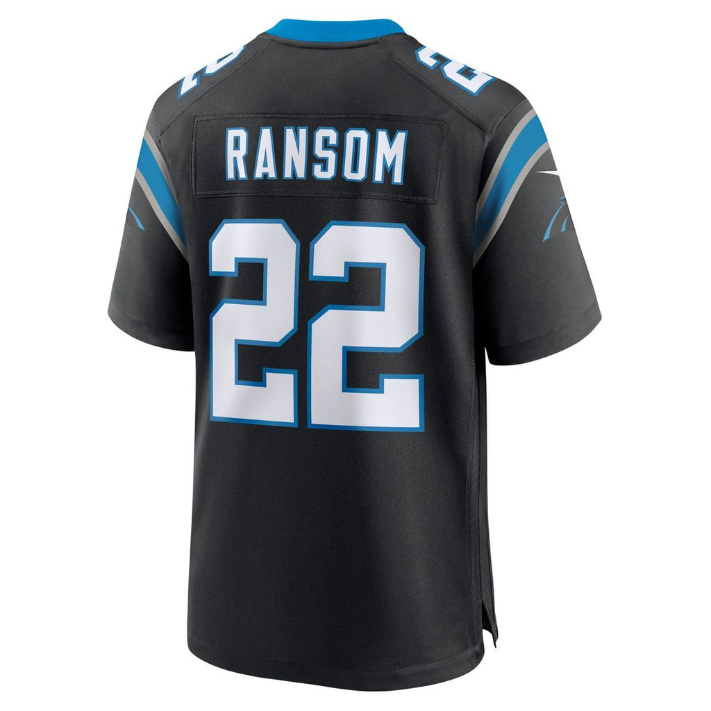 Carolina Panthers Lathan Ransom Nike Black Team Game Jersey product image 3, provided for visual reference and product