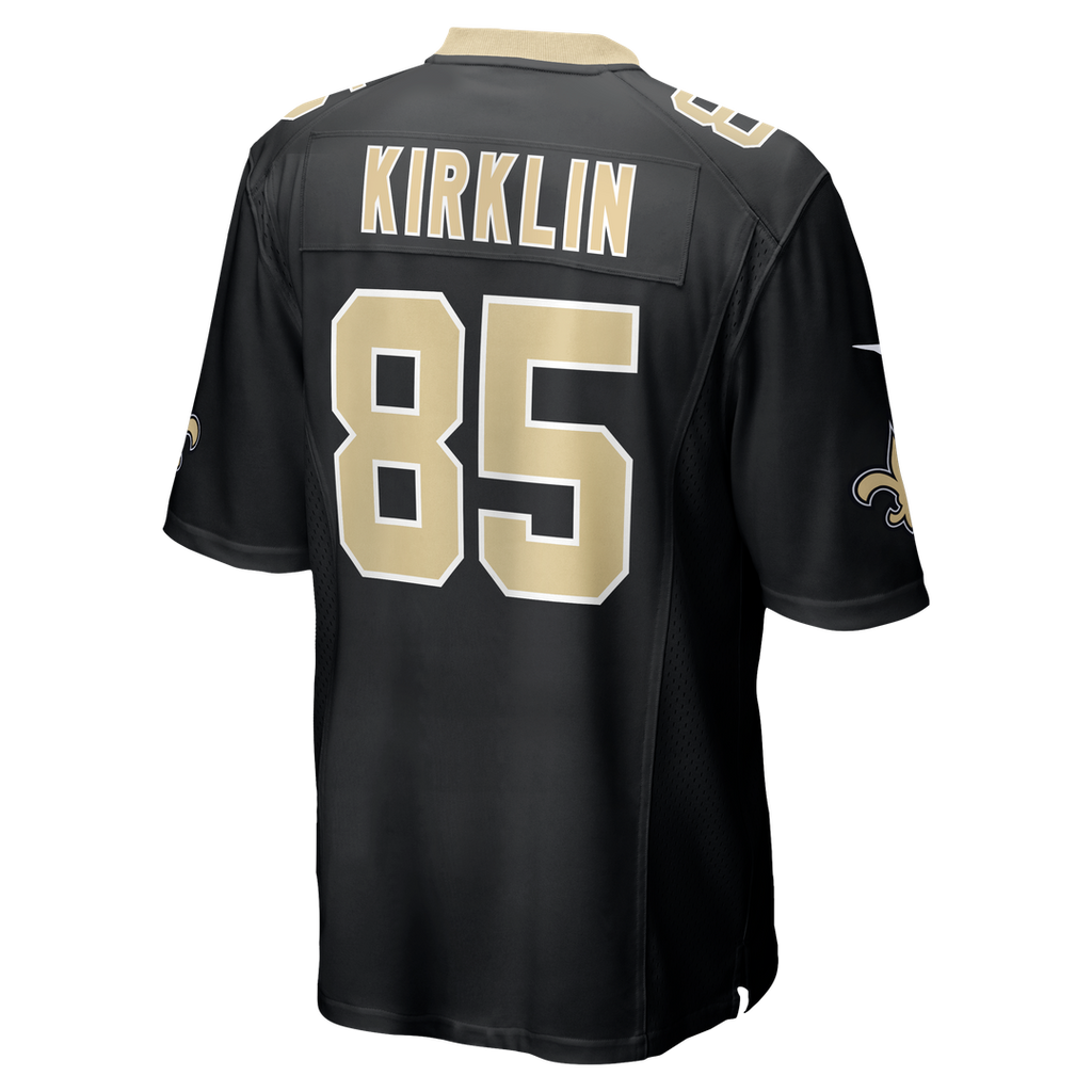 New Orleans Saints Jontre Kirklin Nike Black Team Game Jersey product image 3, provided for visual reference and product