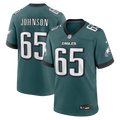 Philadelphia Eagles Lane Johnson Nike Midnight Green Team Game Jersey product image 1, provided for visual reference and