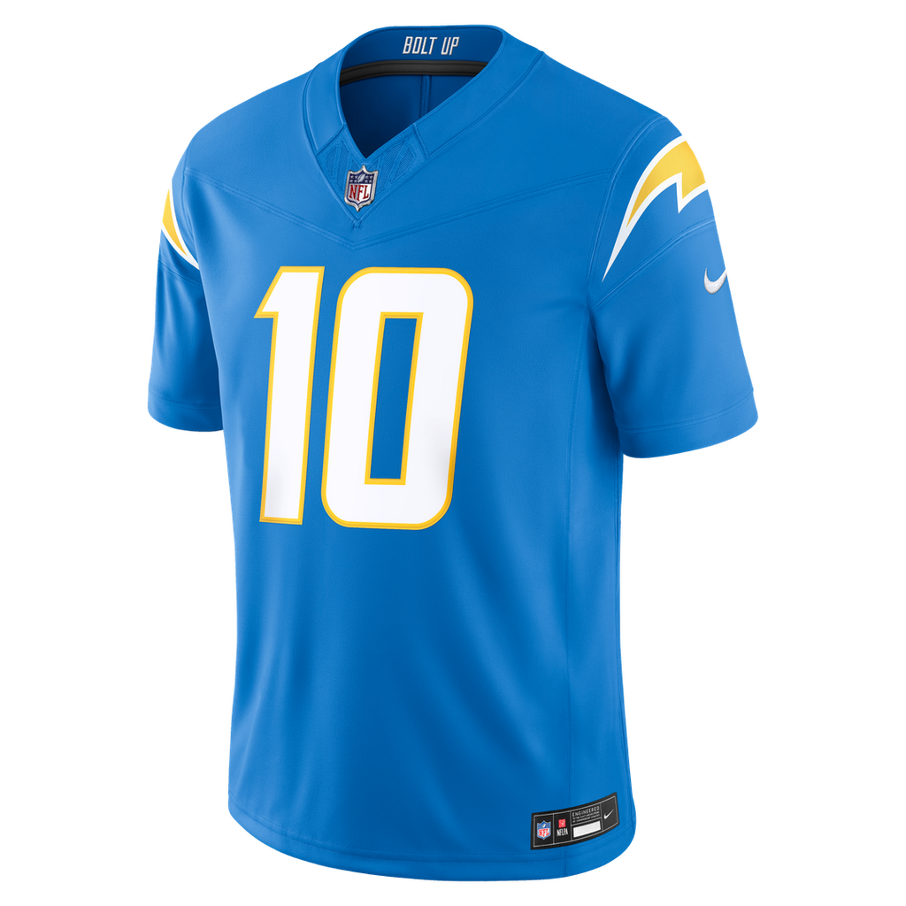 Los Angeles Chargers Justin Herbert Nike Powder Blue Team Vapor F.U.S.E. Stitched Limited Jersey product image 20, provided