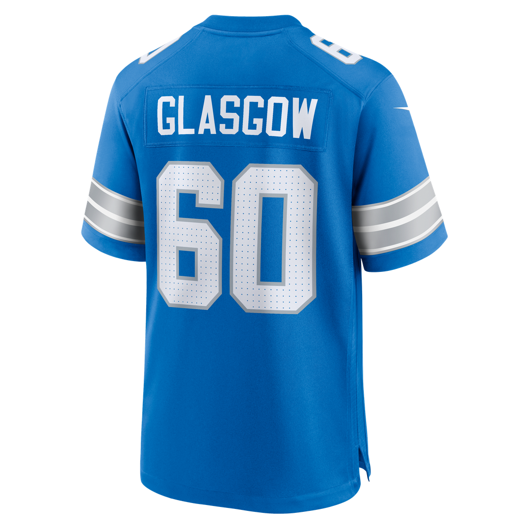 Detroit Lions Graham Glasgow Nike Blue Team Game Jersey product image 3, provided for visual reference and product detail