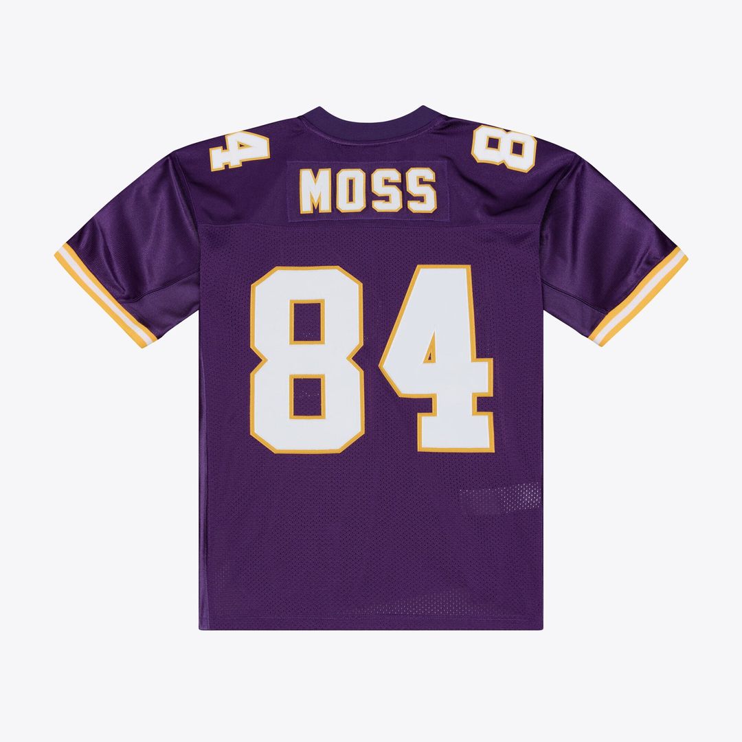 Minnesota Vikings Randy Moss Mitchell & Ness Purple 2001 Authentic Throwback Jersey product image 3, provided for visual