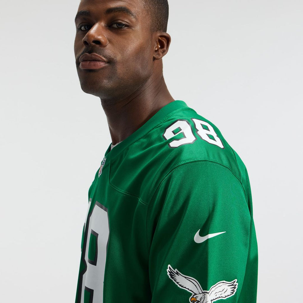 Philadelphia Eagles Jalen Carter Nike Midnight Green Team Game Jersey product image 16, provided for visual reference and