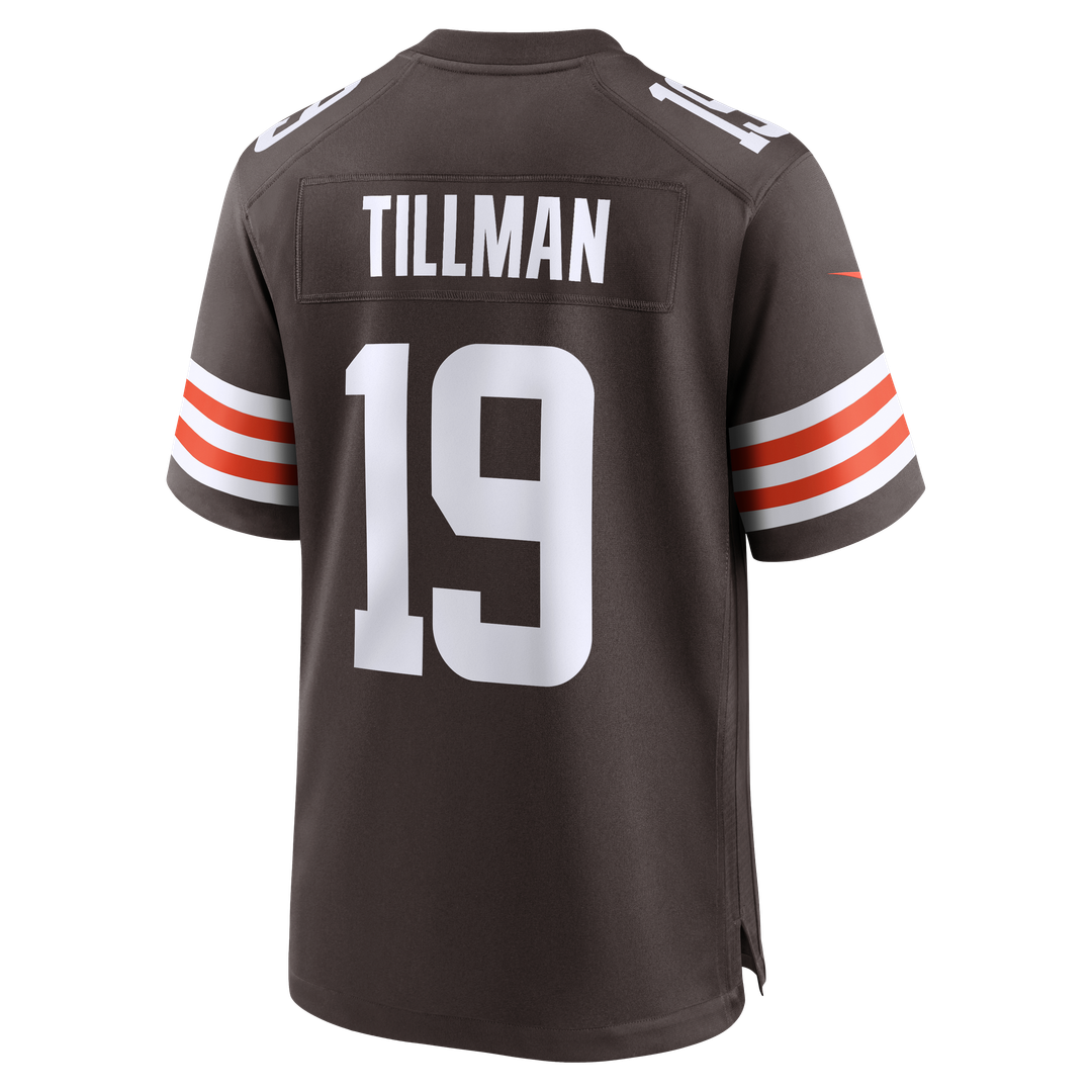 Cleveland Browns Cedric Tillman Nike Brown Game Jersey product image 3, provided for visual reference and product detail