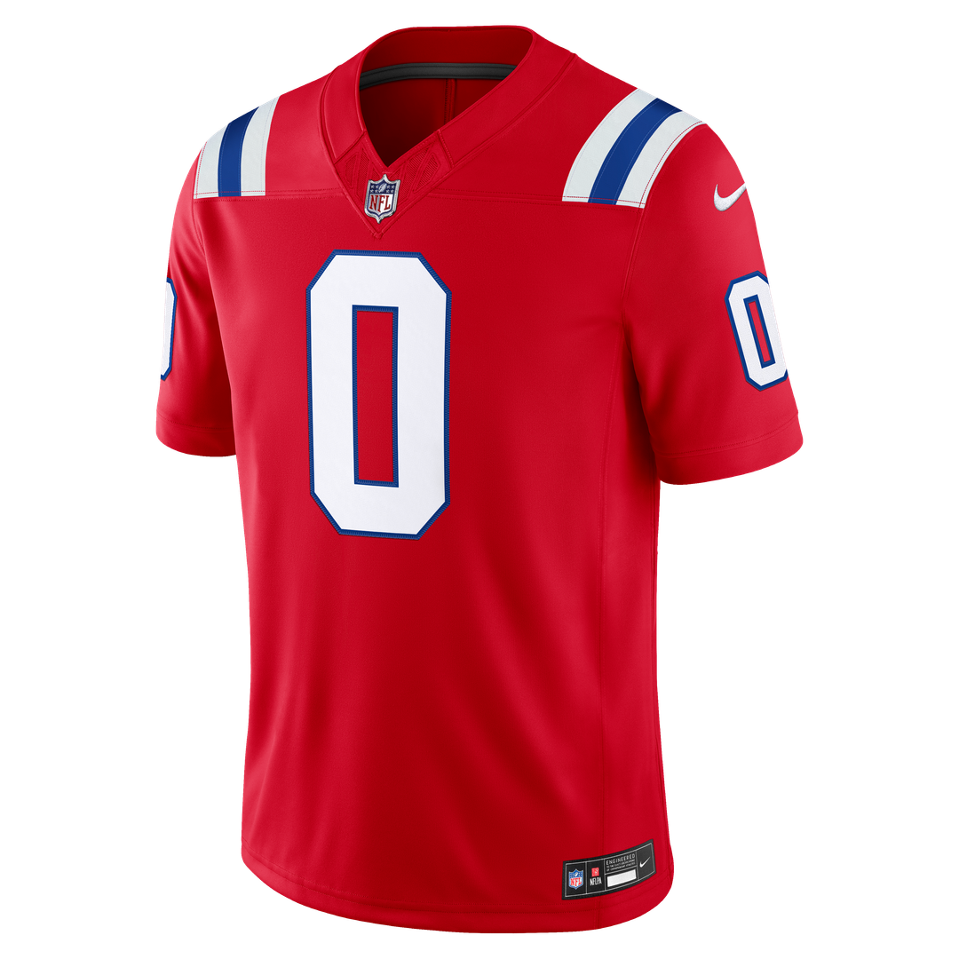 New England Patriots Christian Gonzalez Nike Navy Team Vapor F.U.S.E. Stitched Limited Jersey product image 8, provided for