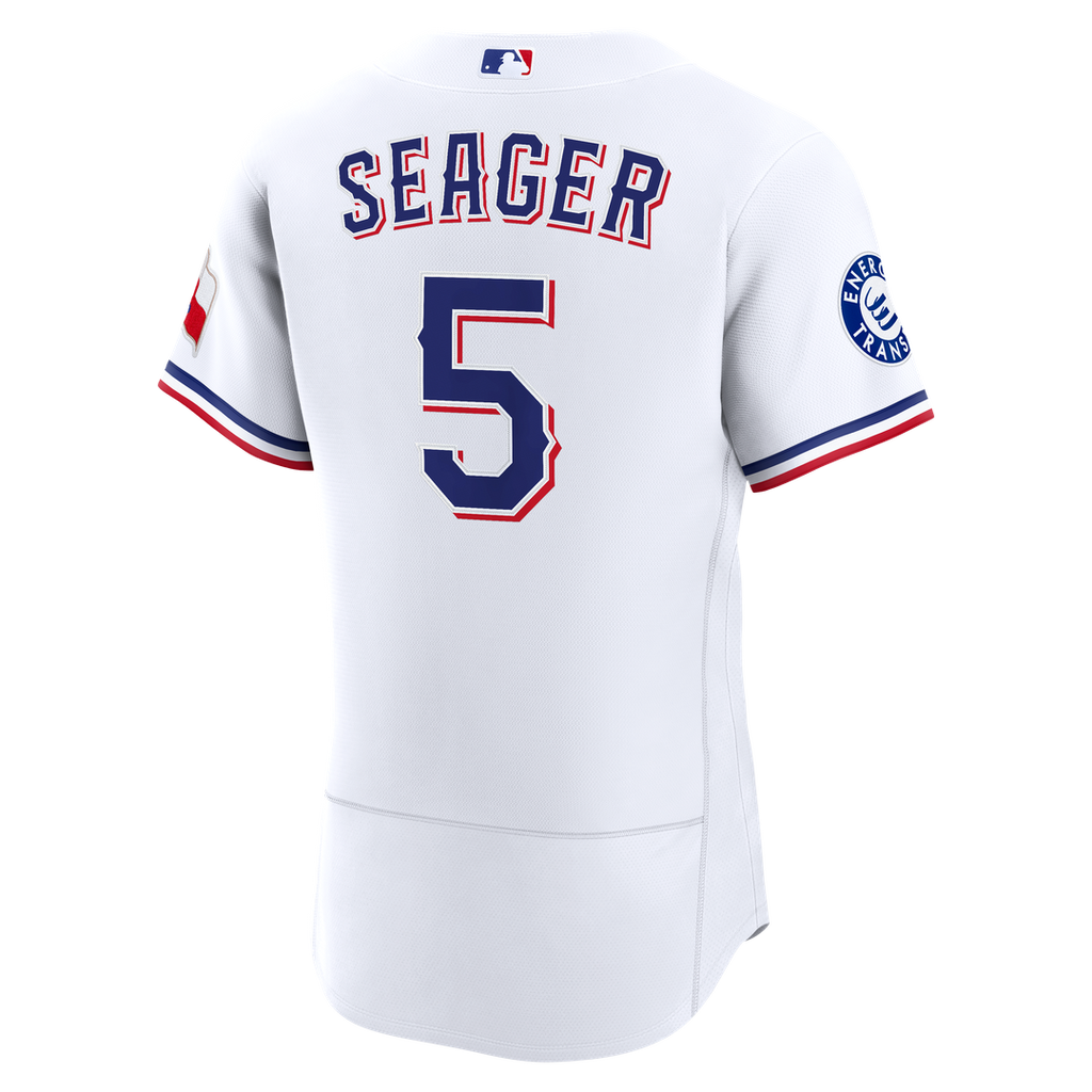 Texas Rangers Corey Seager Nike White Home Authentic Sponsor Patch Jersey product image 3, provided for visual reference and