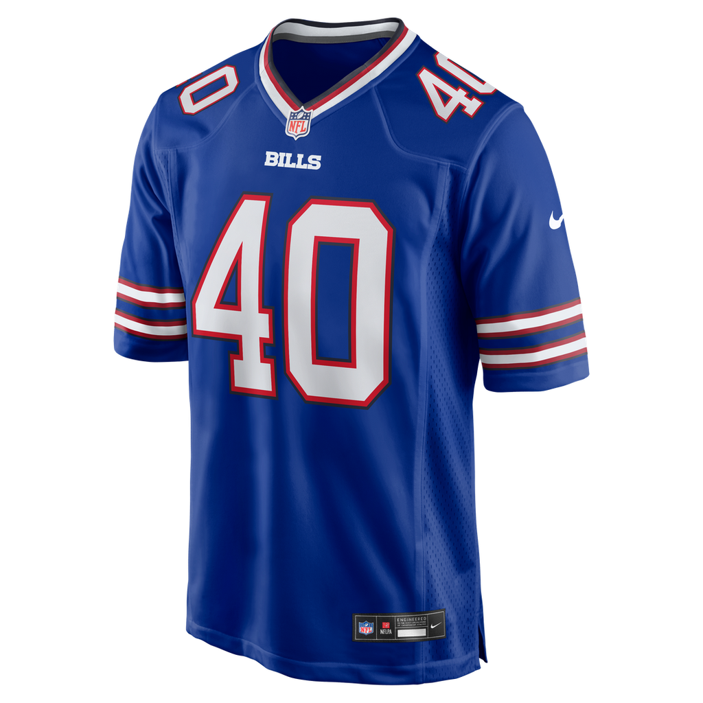 Buffalo Bills Matthew Wright Nike Royal Team Game Jersey product image 2, provided for visual reference and product detail
