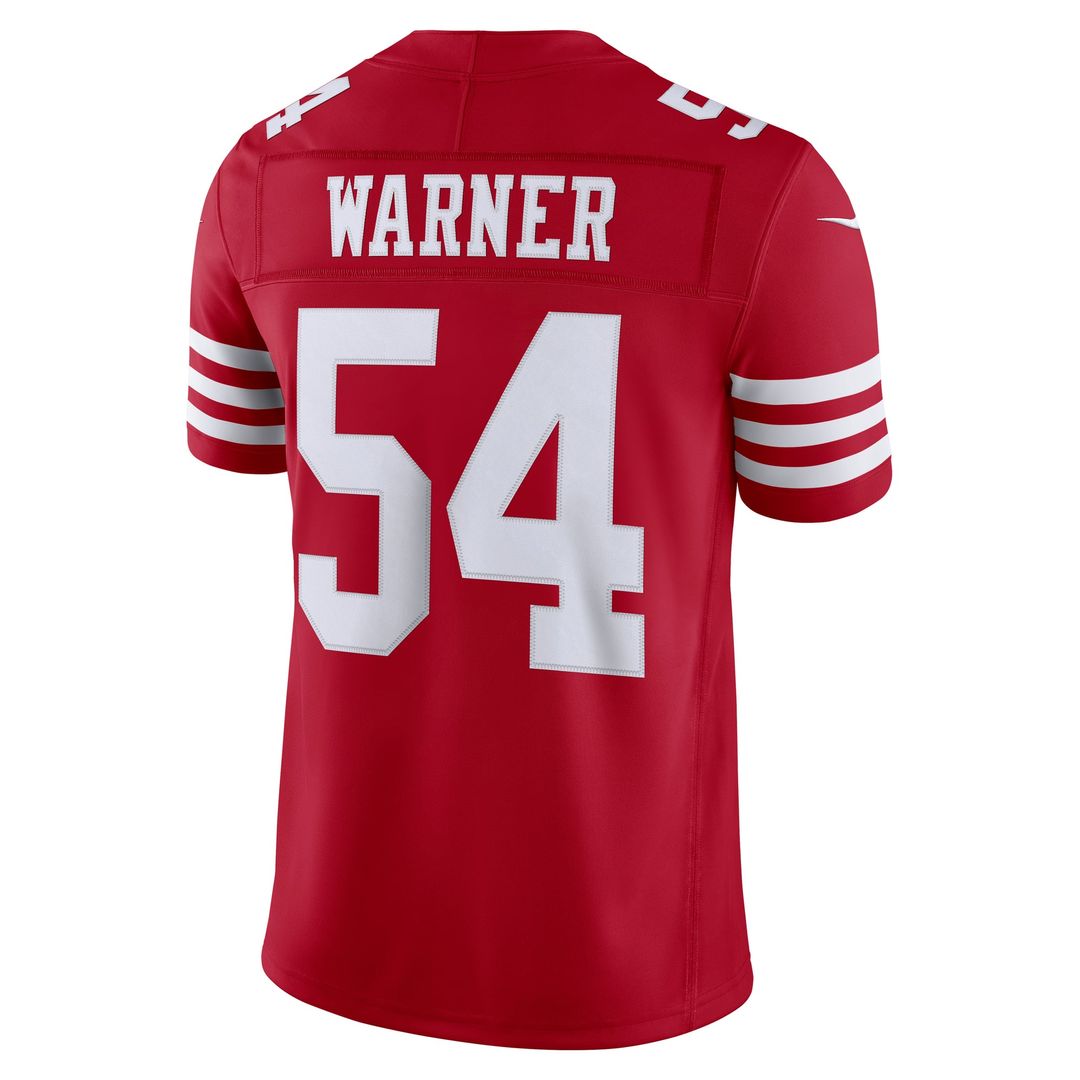 San Francisco 49ers Fred Warner Nike White Alternate Vapor F.U.S.E. Stitched Limited Jersey product image 9, provided for