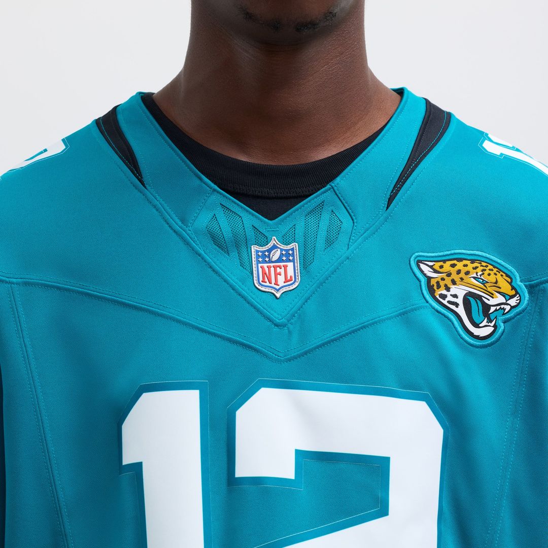 Jacksonville Jaguars Travis Hunter Nike Teal Team Limited Jersey product image 7, provided for visual reference and product