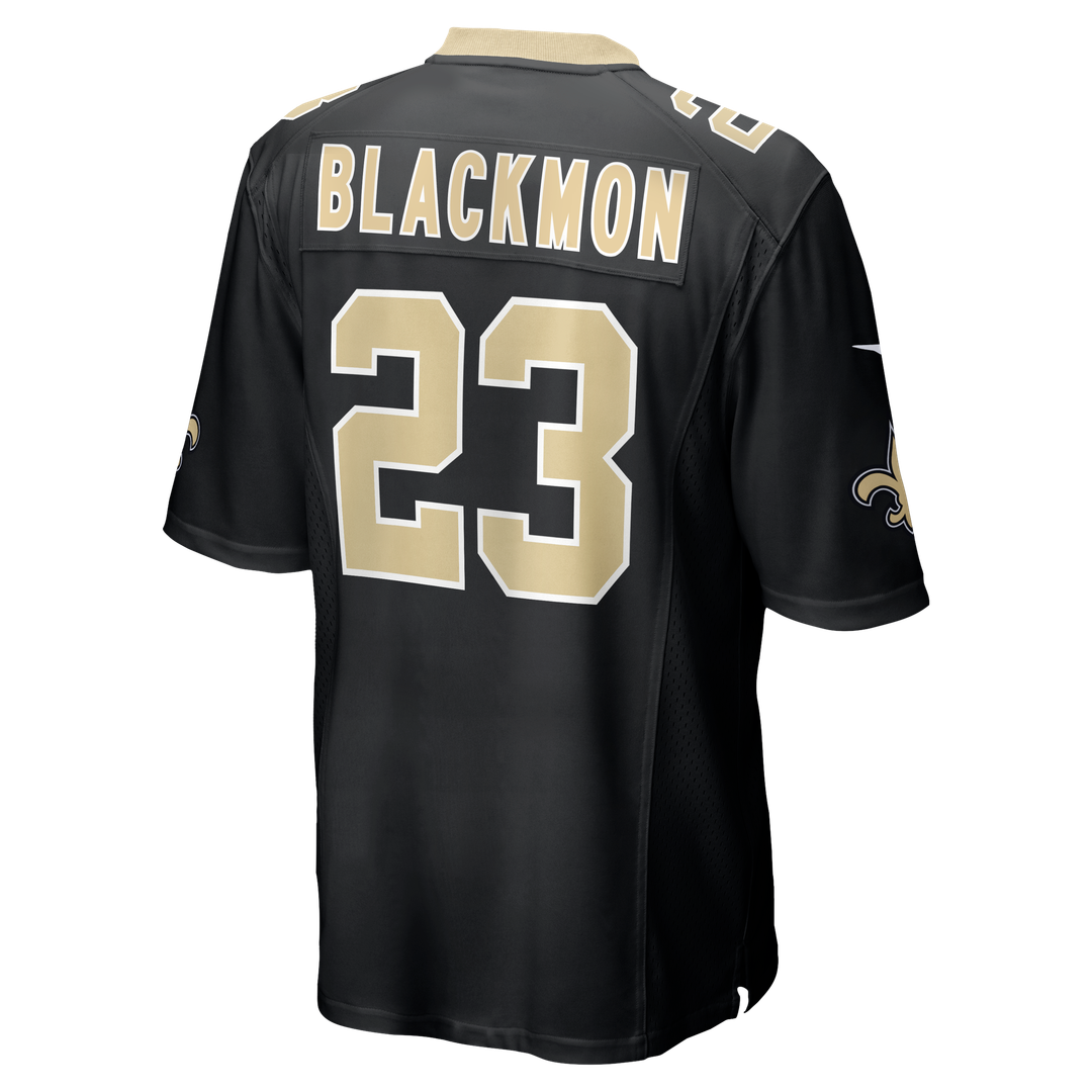 New Orleans Saints Julian Blackmon Nike Black Team Game Jersey product image 3, provided for visual reference and product