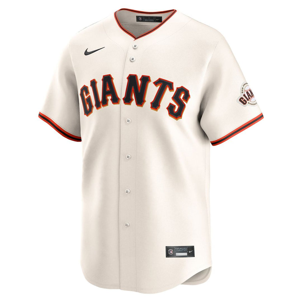 San Francisco Giants Rafael Devers Nike Cream Home Limited Player Jersey product image 2, provided for visual reference and
