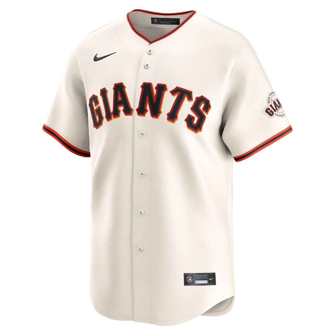 San Francisco Giants Rafael Devers Nike Cream Home Limited Player Jersey product image 2, provided for visual reference and
