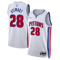 Detroit Pistons Nike Association Edition Swingman Jersey - White - Isaiah Stewart - Unisex product image 1, provided for