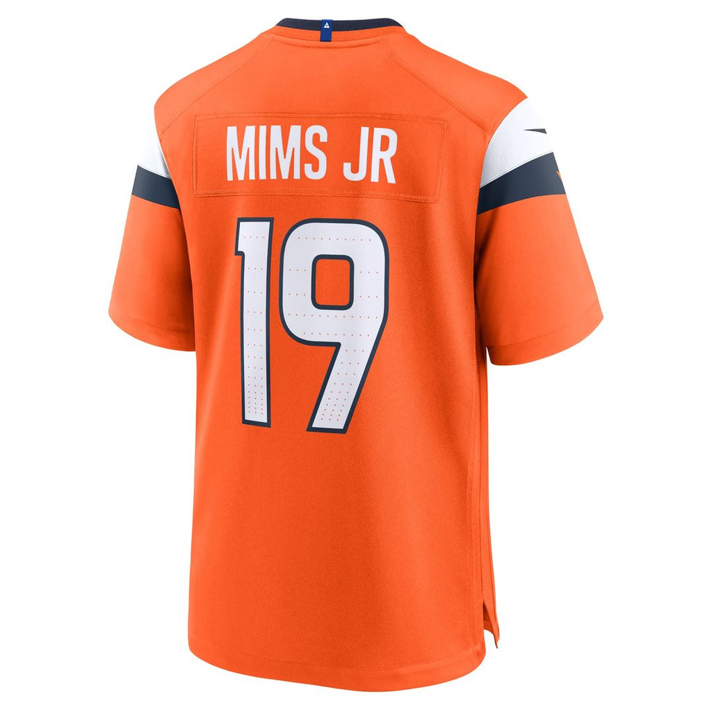 Denver Broncos Marvin Mims Jr Nike Orange Team Game Jersey product image 3, provided for visual reference and product detail