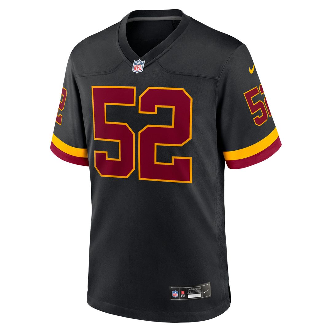 Washington Commanders Sonny Styles Nike Black Game Player Jersey product image 2, provided for visual reference and product