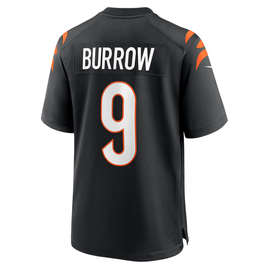 Cincinnati Bengals Joe Burrow Nike Black Player Game Jersey product image 7, provided for visual reference and product