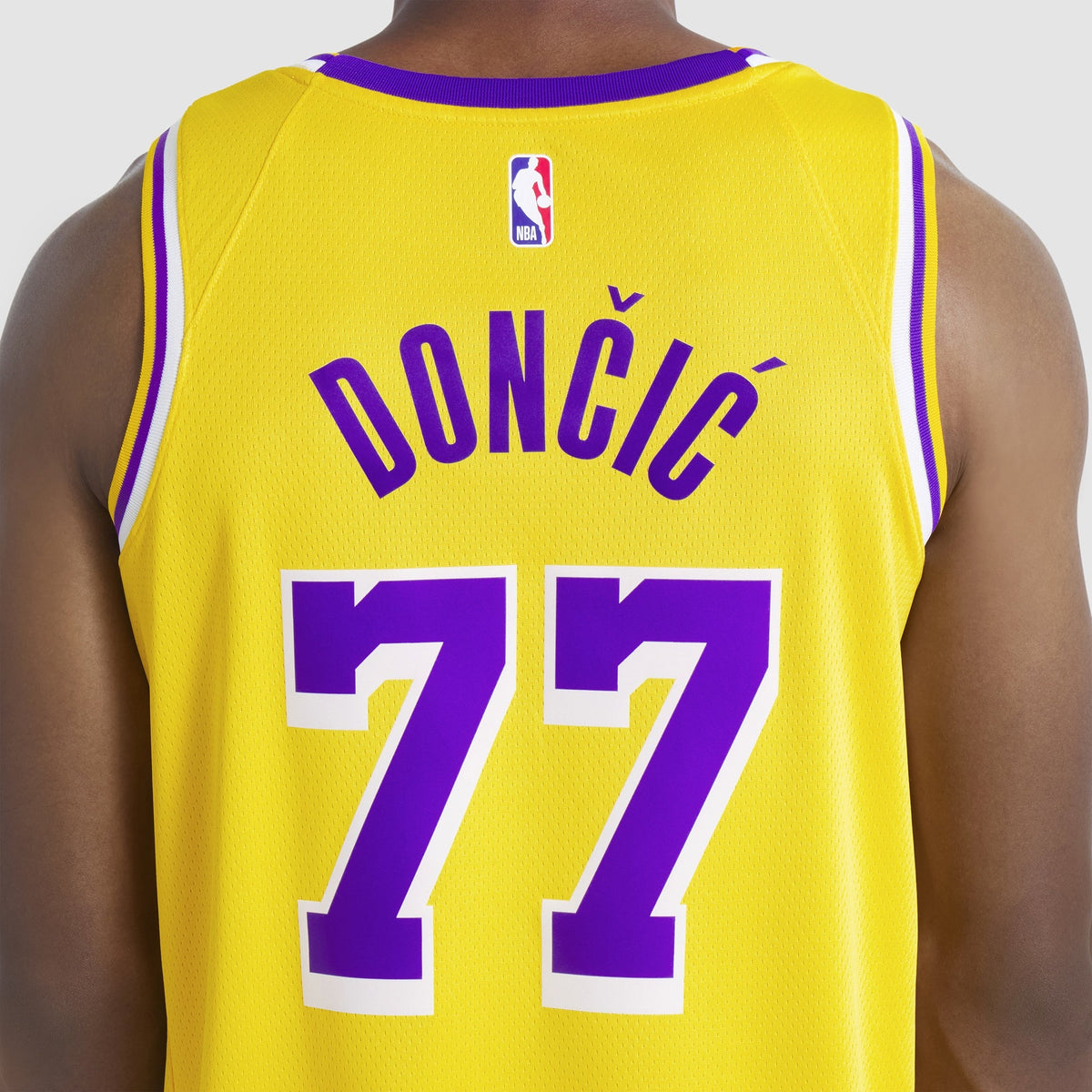 Los Angeles Lakers Nike Icon Swingman Jersey - Luka Doncic - Unisex product image 10, provided for visual reference and