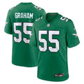 Philadelphia Eagles Brandon Graham Nike Kelly Green Alternate Game Jersey product image 1, provided for visual reference and