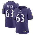 Baltimore Ravens Danny Pinter Nike Purple Team Game Jersey product image 1, provided for visual reference and product detail