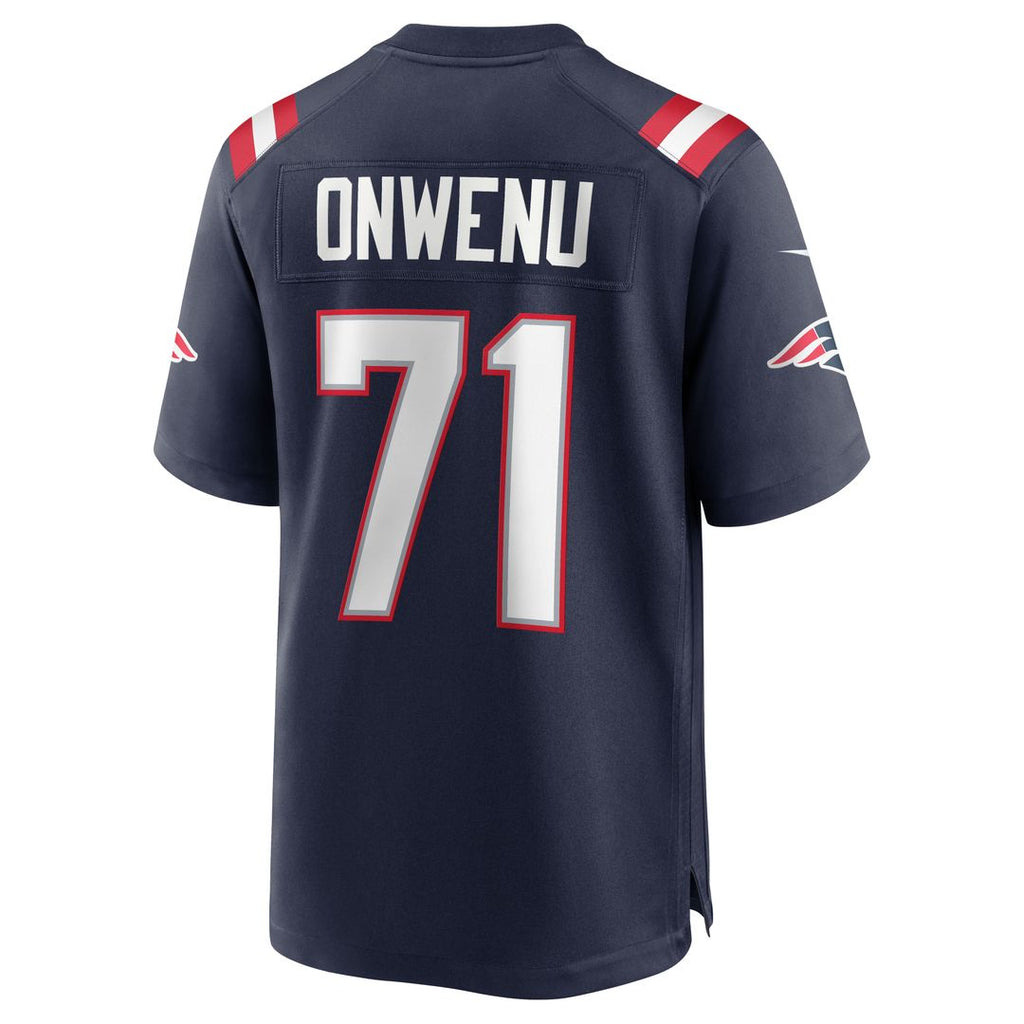 New England Patriots Mike Onwenu Nike Navy Team Game Jersey product image 3, provided for visual reference and product