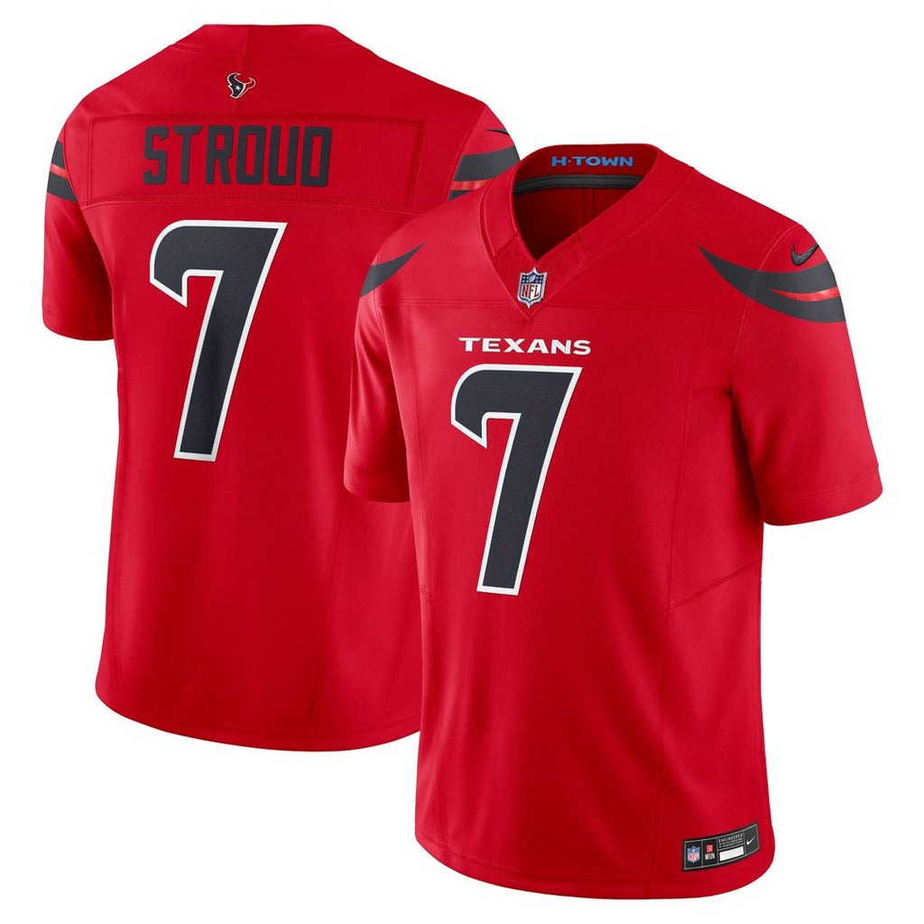 Houston Texans C.J. Stroud Nike Navy 2nd Alternate Vapor F.U.S.E. Limited Jersey product image 10, provided for visual