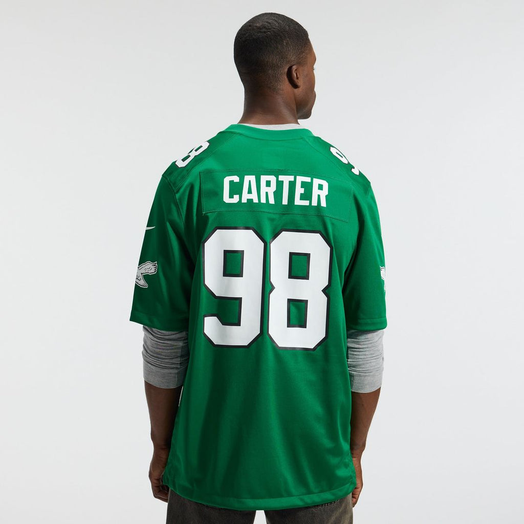 Philadelphia Eagles Jalen Carter Nike Midnight Green Team Game Jersey product image 9, provided for visual reference and