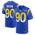 Los Angeles Rams Earnest Brown IV Nike Royal Team Game Jersey product image 1, provided for visual reference and product