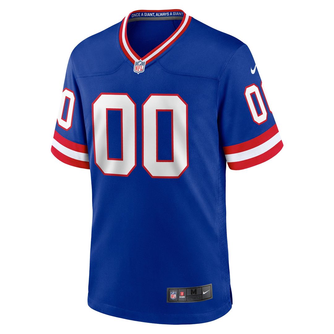 New York Giants Nike Royal Classic Custom Game Jersey product image 2, provided for visual reference and product detail