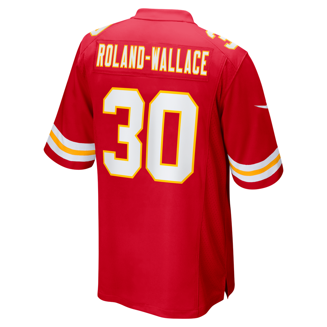 Kansas City Chiefs Chris Roland-Wallace Nike Red Game Jersey product image 3, provided for visual reference and product