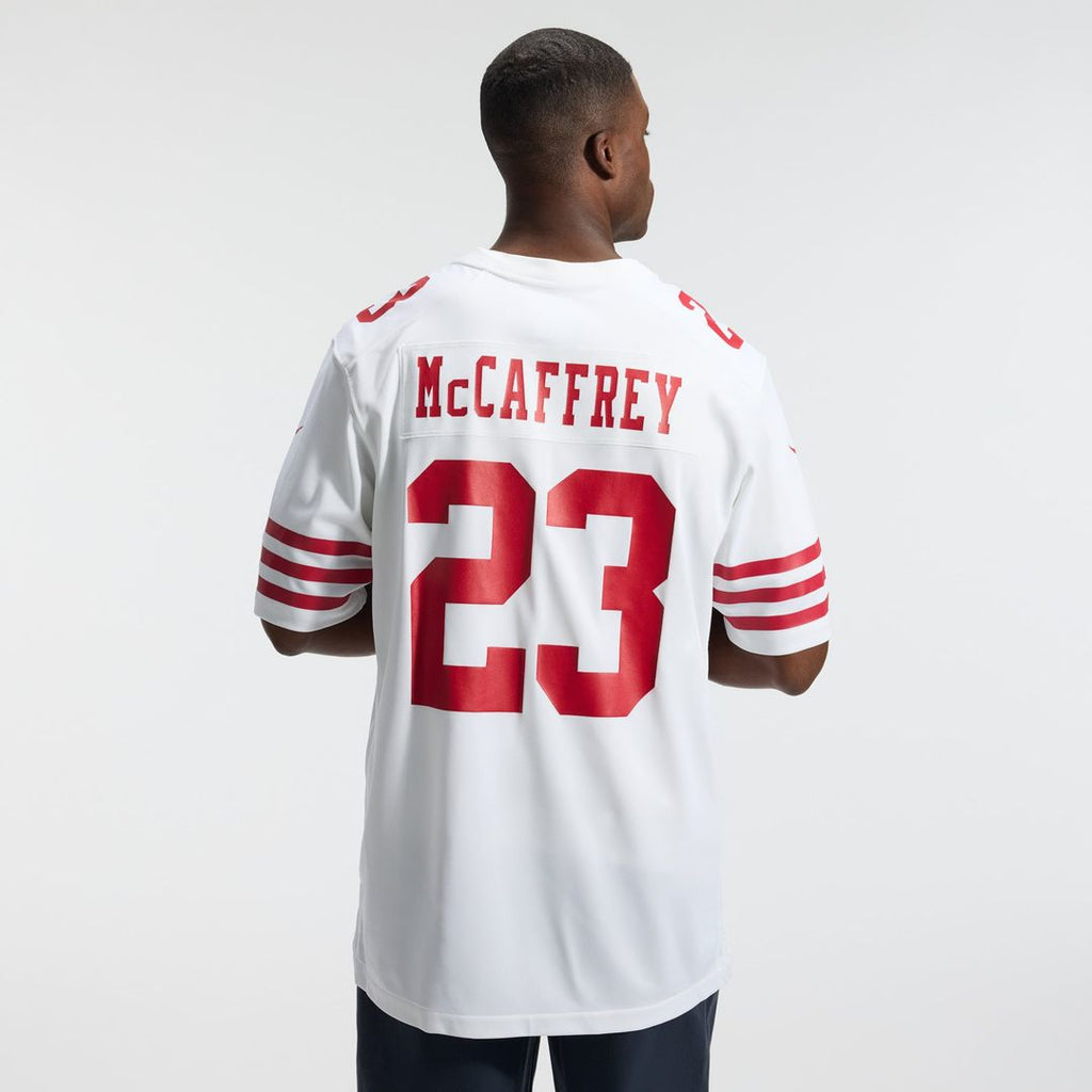San Francisco 49ers Christian McCaffrey Nike Scarlet Game Player Jersey product image 27, provided for visual reference and