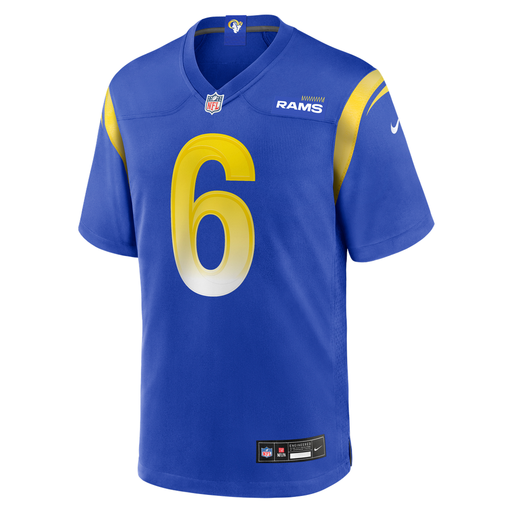 Los Angeles Rams Tre'Vius Hodges-Tomlinson Nike Royal Team Game Jersey product image 2, provided for visual reference and