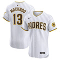 San Diego Padres Manny Machado Nike White Home Elite Jersey product image 1, provided for visual reference and product