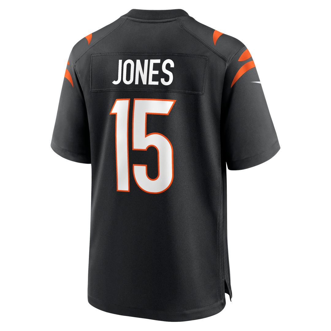 Cincinnati Bengals Charlie Jones Nike Black Team Game Jersey product image 3, provided for visual reference and product