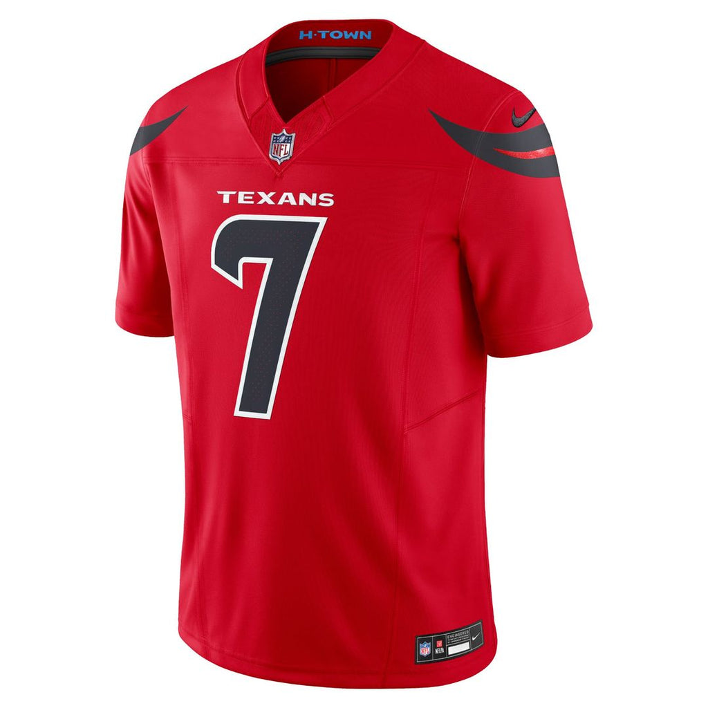 Houston Texans C.J. Stroud Nike Navy 2nd Alternate Vapor F.U.S.E. Limited Jersey product image 11, provided for visual