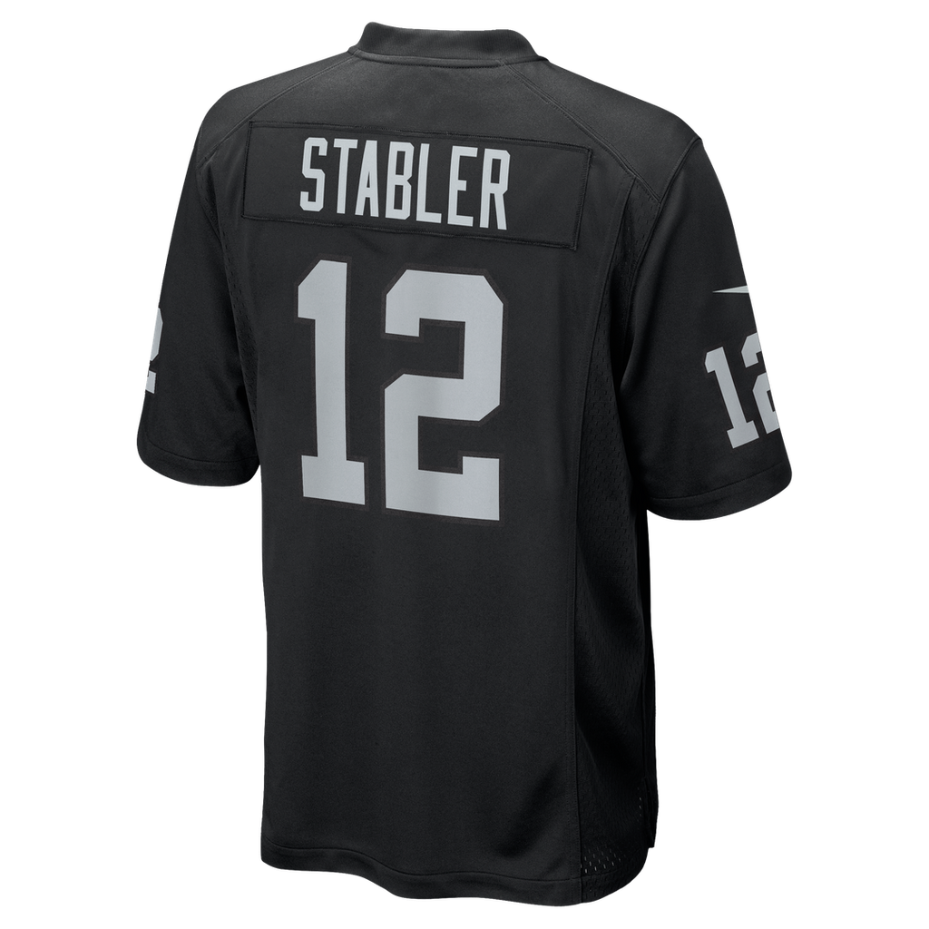 Las Vegas Raiders Ken Stabler Nike Black Game Retired Player Jersey product image 3, provided for visual reference and